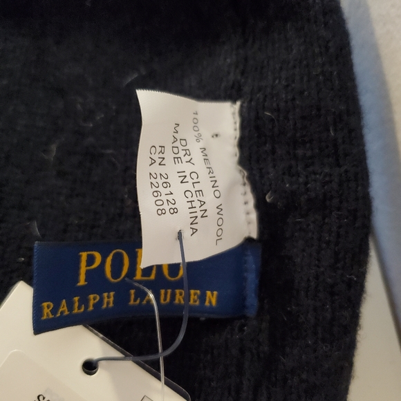 NWT Polo Ralph Lauren 1967 Merino Wool Reversible Beanie Hat - Picture 4 of 4